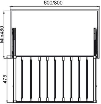 Móc Treo Quần Hafele 800mm Hafele 807.95.123